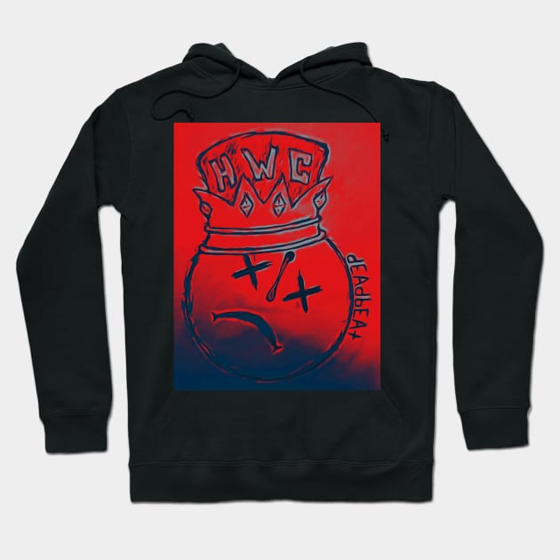 Red dEAdbEAt Crown Hoodie by 3DeaD5BeaT7